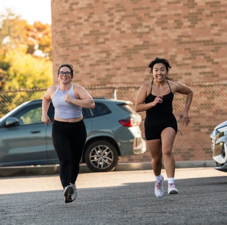 Women running